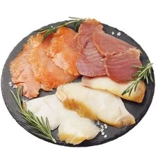 Ассорти из рыбы холодного копчения нарезка 200г