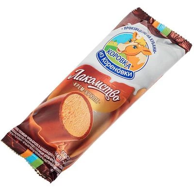 Мороженое пломбир крем-брюле 15% жир. 90г-0}