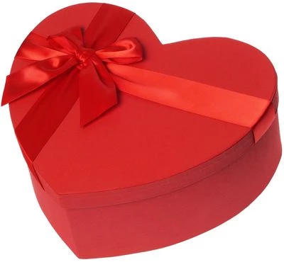 Коробка для цветов в форме сердца большая-0}