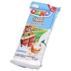 Молочный шоколад со злаками и молочной начинкой Ozmo Farm 23г