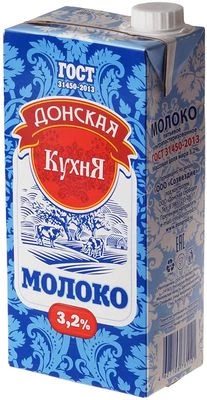 Молоко Донская кухня 3.2% жир. ульрапастеризованное 950мл-1}