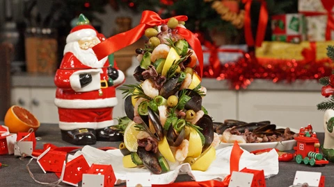 Елка из морепродуктов