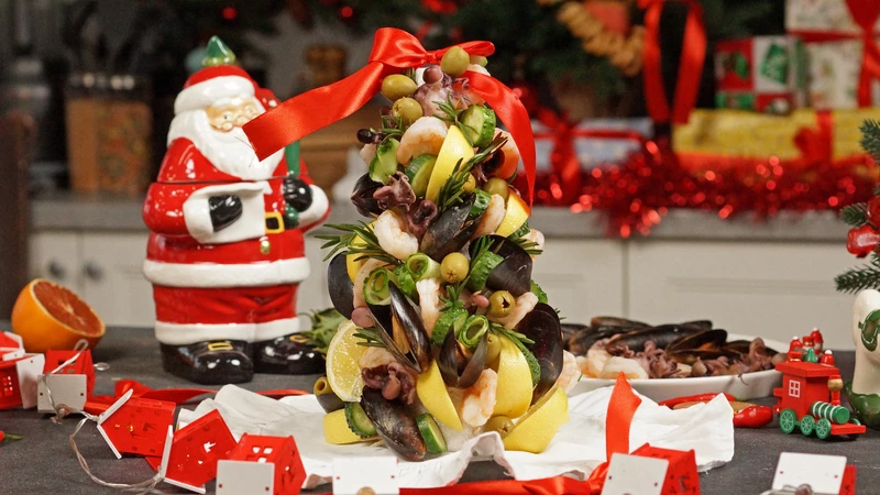 Елка из морепродуктов