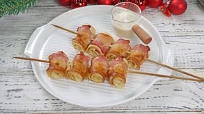 Закуска с беконом и сыром