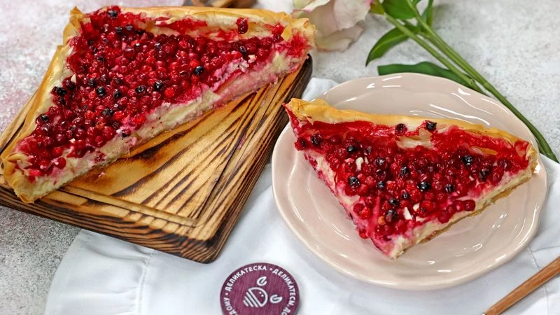 Чизкейк с брусникой