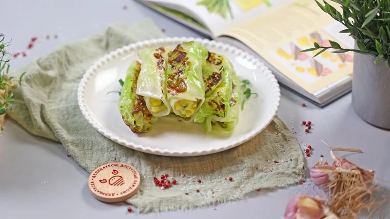 Постные голубцы с картофелем