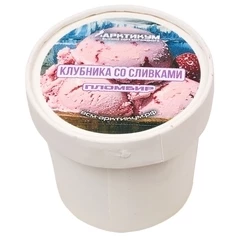 Мороженое Клубника со сливками Арктикум 75г