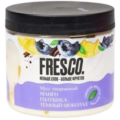 Мусс творожный Манго-голубика с темным шоколадом Fresco 120г РАСПРОДАЖА