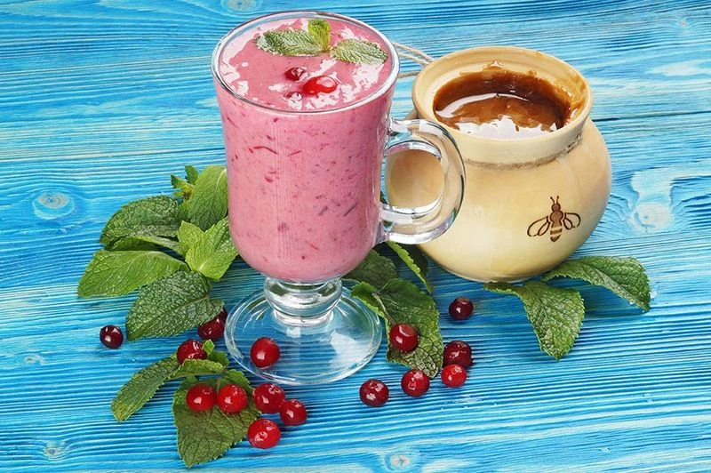 Смузи клюква-банан