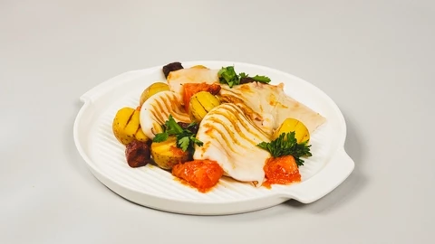 Кальмары с чоризо