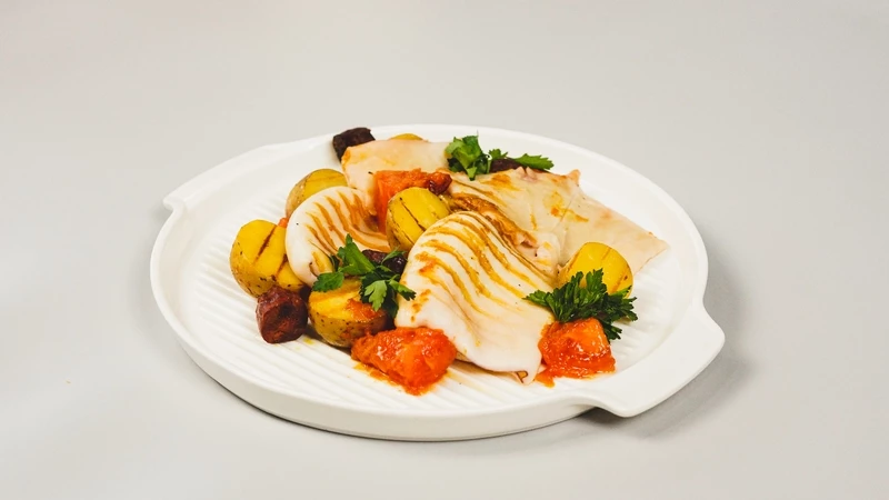 Кальмары с чоризо