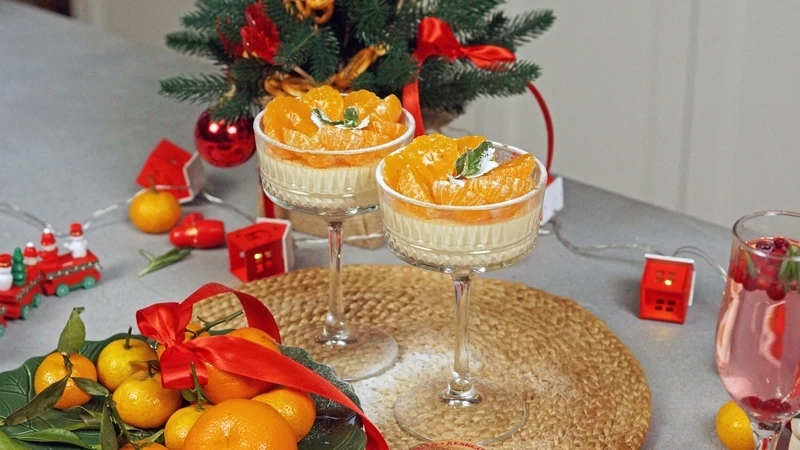 Поссет с мандаринами