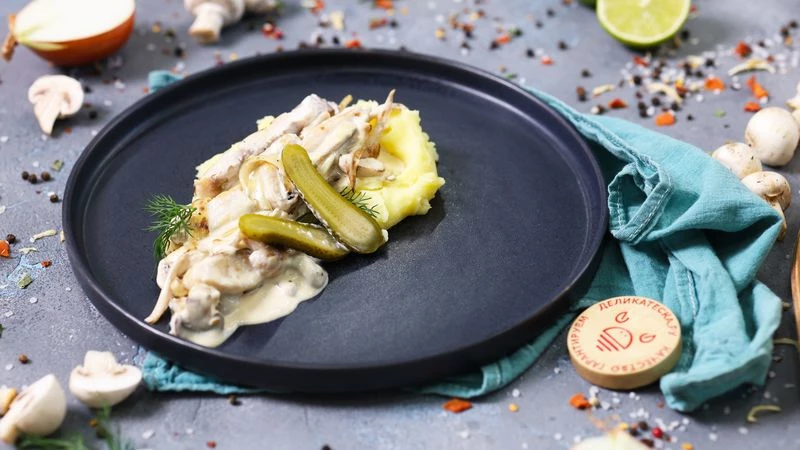 Фишстроганов из кефали