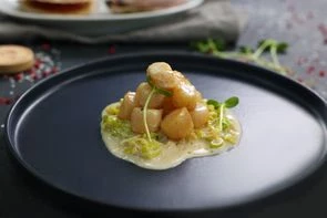 Гребешки с лемонграссом