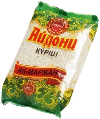 Рис Ак-Маржан круглозерный шлифованный Айдони Казахстан 800г-1}