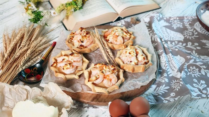 Шанежки с креветками