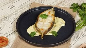 Стейки зубатки с легким соусом