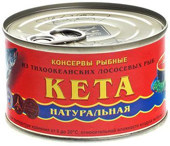 Кета натуральная консервированная 227г