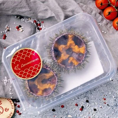 Еж морской открытый в панцире охлажденный 2шт-0}