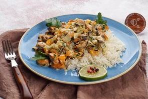 Мидии в сливочном соусе