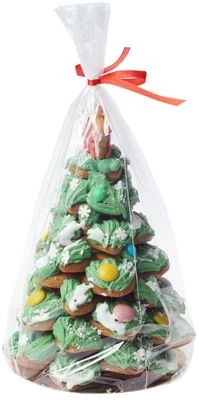 Елка пряничная зеленая средняя 450г-1}