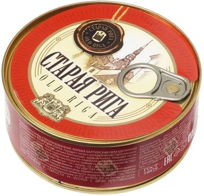 Килька балтийская неразделанная обжаренная в томатном соусе Старая Рига ГОСТ 240г-0}