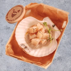 Гребешок с трюфелем