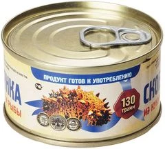 Скоблянка из кукумарии и рыбы консервированная 130г