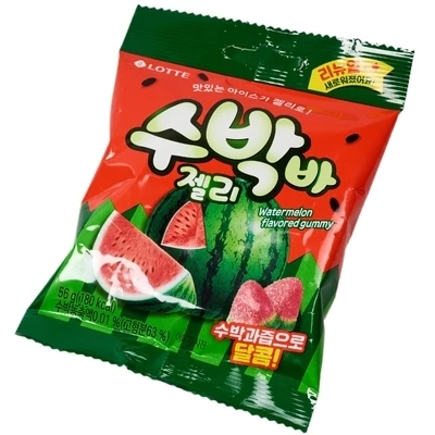 Мармелад жевательный Jellycious Watermelon Арбуз Корея 56г-1}