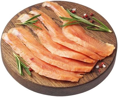 Кета филе-ломтики без консервантов спецпосол Деликатеска 300г-0}