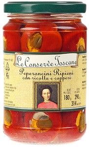 Перец острый Toscane фаршированный 290г
