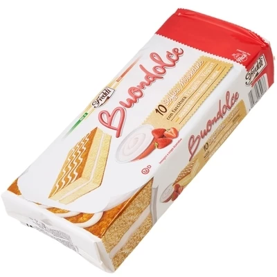 Пирожные-мини с клубнично-йогуртовой начинкой Freddi Buondolce Италия 250г-1}