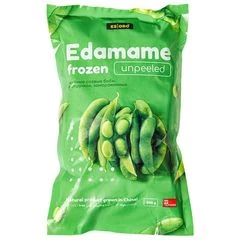 Зелёные соевые бобы Эдамаме в стручках 500г 