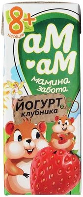 Йогурт питьевой клубника 2.5% жир. для детского питания с 8 месяцев 210г-0}