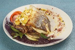 Мольва жареная с гречкой