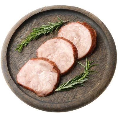 Рулет из тунца горячего копчения ломтики Деликатеска ~150г-0}