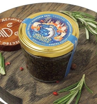 Икра черная осетровая забойная Золото Каспия 100г-1}