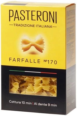 Паста Фарфалле №170 Pasteroni Tradizione Italiana Россия 400г-1}