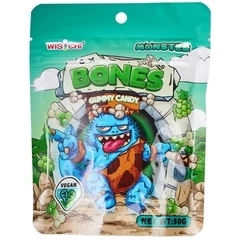 Мармелад жевательный Кости со вкусом зеленого винограда Китай 50г