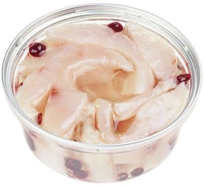 Сиг слабосоленый в масле с брусникой нарезка без красителей без ГМО 200г-0}