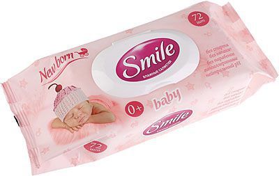 Влажные салфетки для детей SMILE Baby 0+