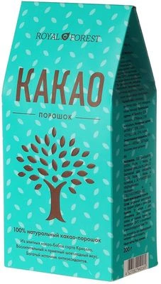 Какао-порошок натуральный необжаренный Royal Forest 200г-1}