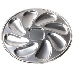 Поднос - тарелка для сервировки устриц 8 слотов