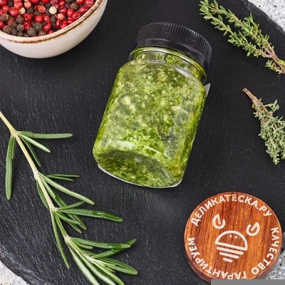 Соус Песто с базиликом от Шефа 80г-1}