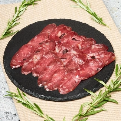 Колбаса сыровяленая Фуэт из мяса утки Canard с брусникой нарезка Деликатеска 50г-1}