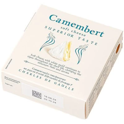 Сыр мягкий Камамбер с белой плесенью 45% жир. 125г-1}
