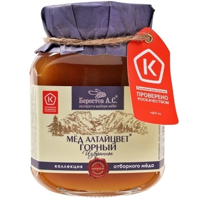 Мед дикий таежный Берестов 500г-0}