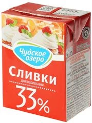 Сливки 33% жир. для взбивания ультрапастеризованные 200мл