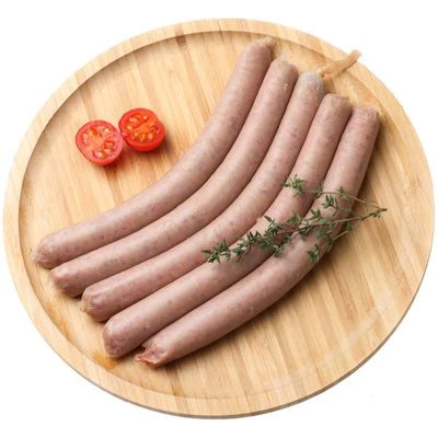 Колбаски для хот-догов свино-говяжьи Деликатеска ~380г-0}