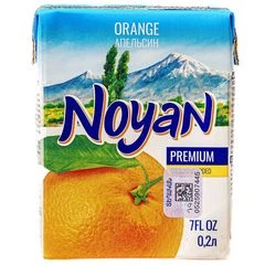 Сок апельсиновый 100% Ноян Армения 200мл